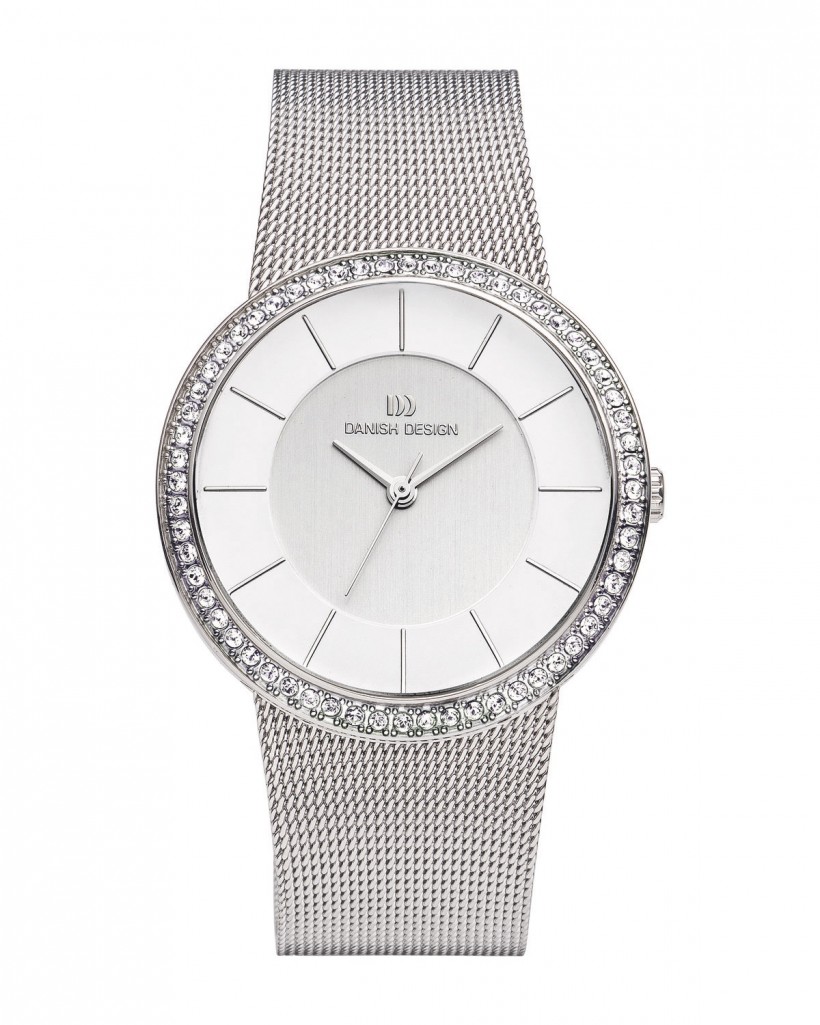 Danish Design Silver Color Mesh Band Stainless Steel Women's Watch