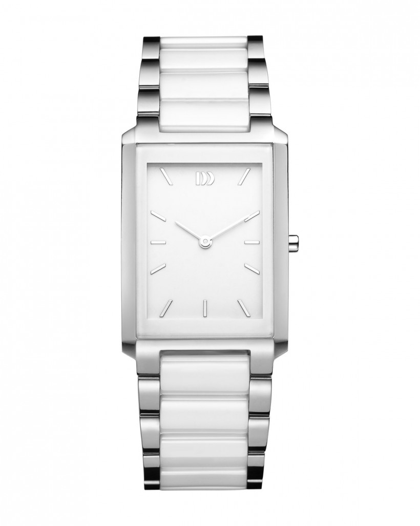 Danish Design White Stainless Steel & Ceramic Women's Watch