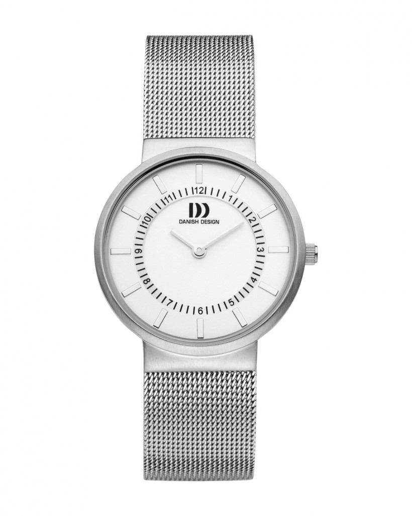 Danish Design Silver Color Mesh Band Stainless Steel Women's Watch