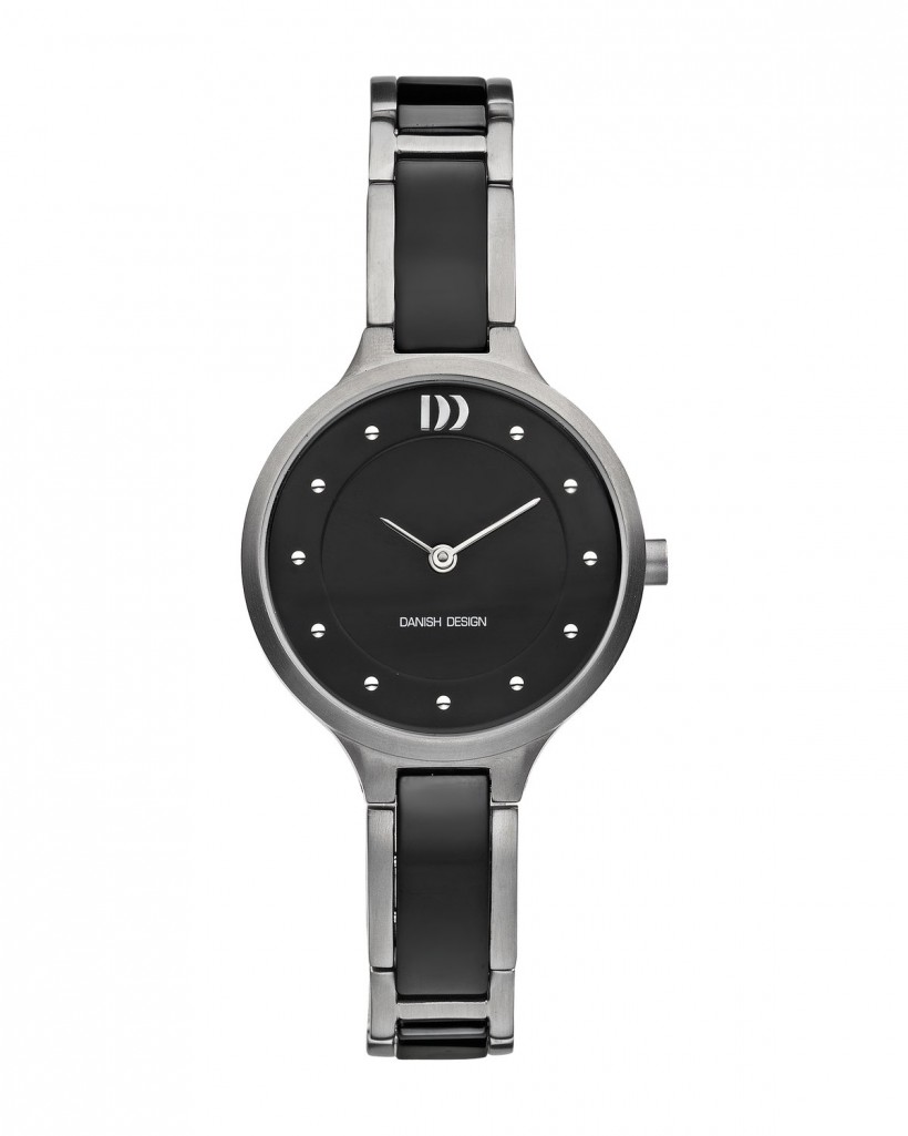 Danish Design Black & Grey Titanium & Ceramic Women's Watch