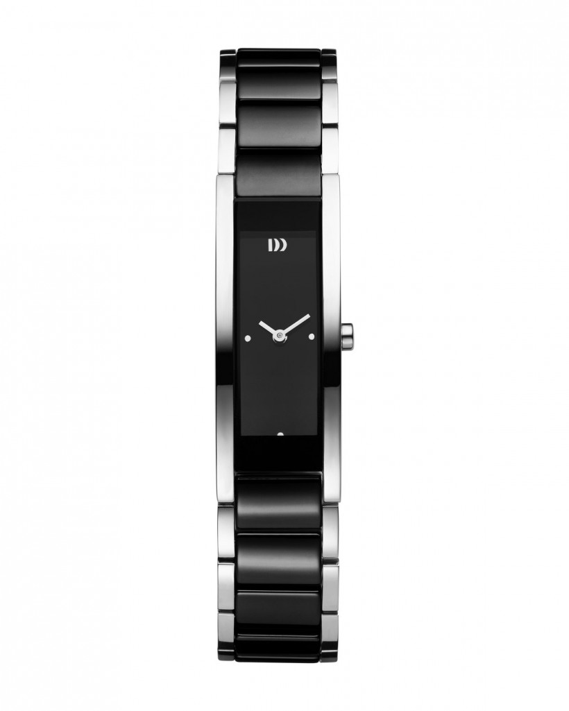 Danish Design Black & Silver Ceramic Women's Watch