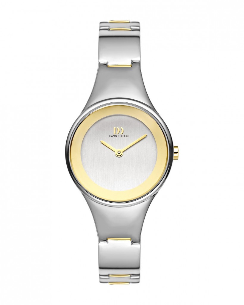 Danish Design Two Tone Titanium Women's Watch No Markers