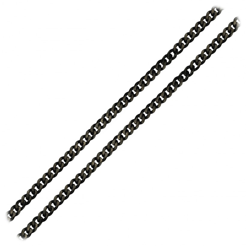 Inox Super Black Diamond Curb Polish Finished Chain