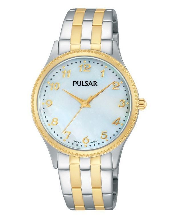 Pulsar Quartz Mother-of-Pearl Dial Two-Tone Women's Watch
