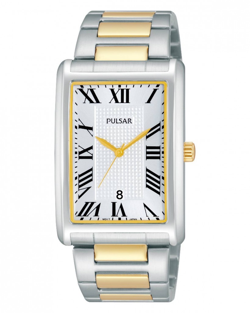 Pulsar Quartz Silver Dial Two-Tone Men's Watch
