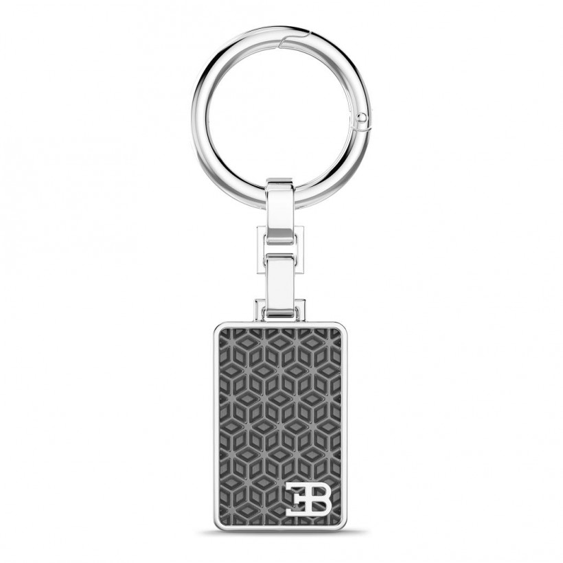 Bugatti sterling silver keychain