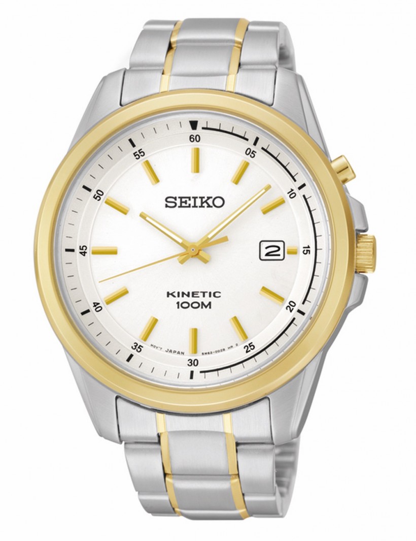 Seiko Two‑tone Kinetic Watch SKA680
