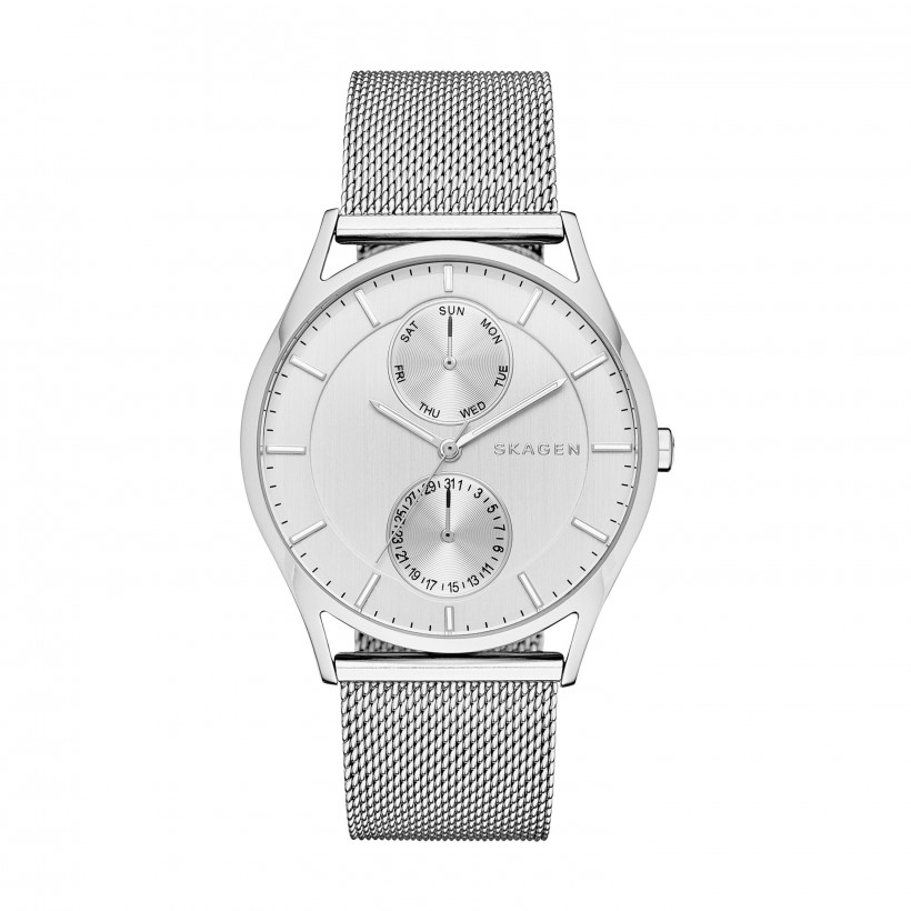 Skagen Holst Stainless Steel Mesh Band Stainless Steel Men's Watch