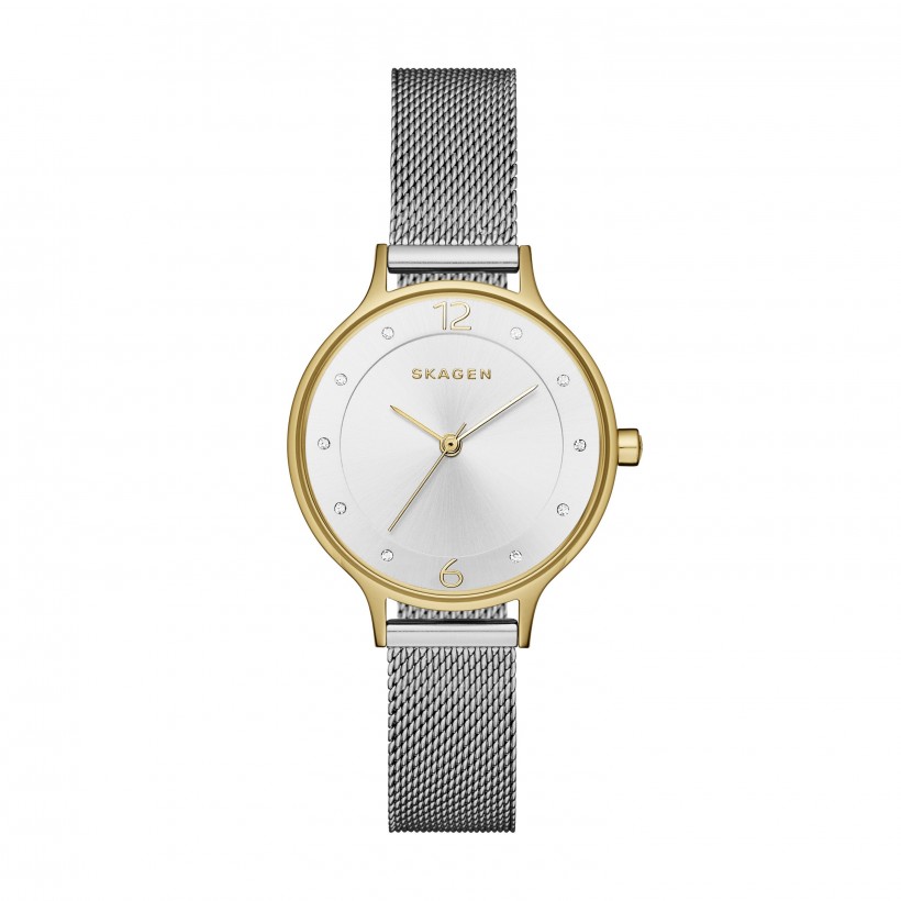 Skagen Anita Stainless Steel Mesh Band Stainless Steel Women's Watch