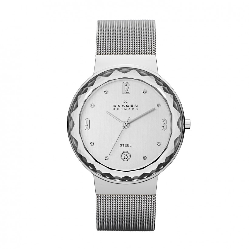 Skagen Leonora Stainless Steel Mesh Women's Watch