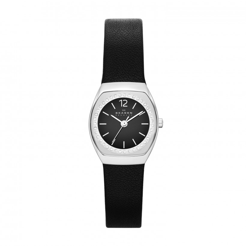 Skagen Asta Stainless Steel Leather Women's Watch