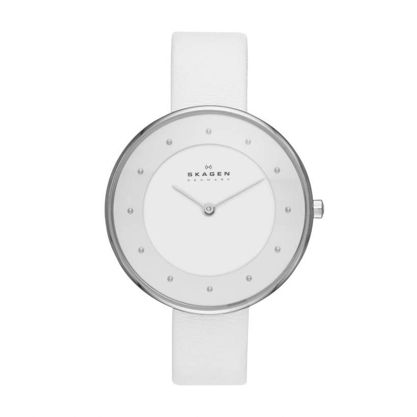 Skagen Gitte Stainless Steel Leather