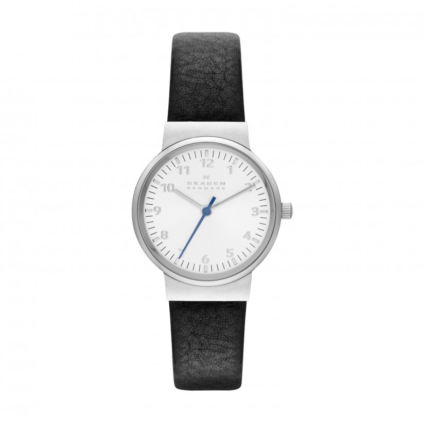 Skagen Ancher Stainless Steel Leather Women's Watch