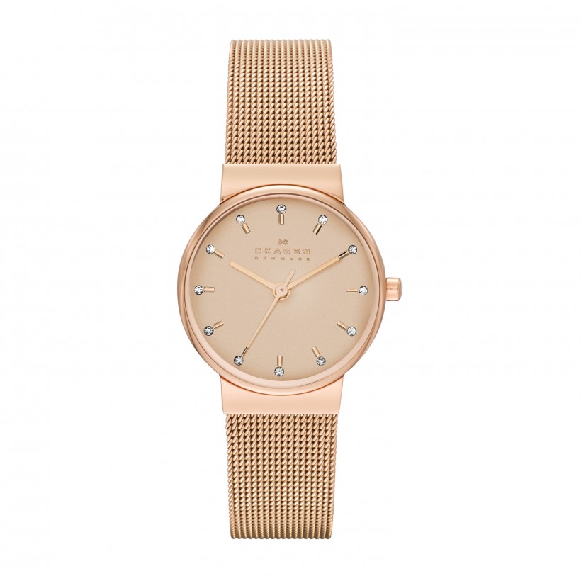 Skagen Ancher Stainless Steel Mesh Women's Watch