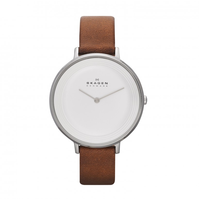 Skagen Ditte Stainless Steel Leather