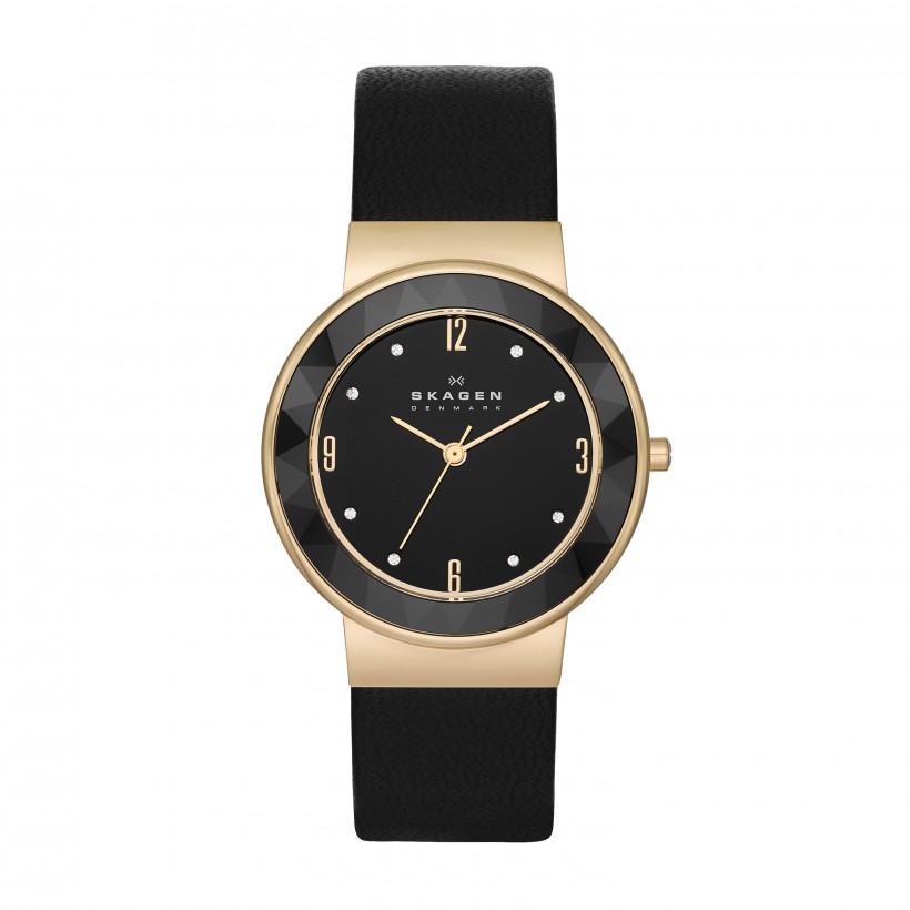 Skagen Leonora Ceramic Leather