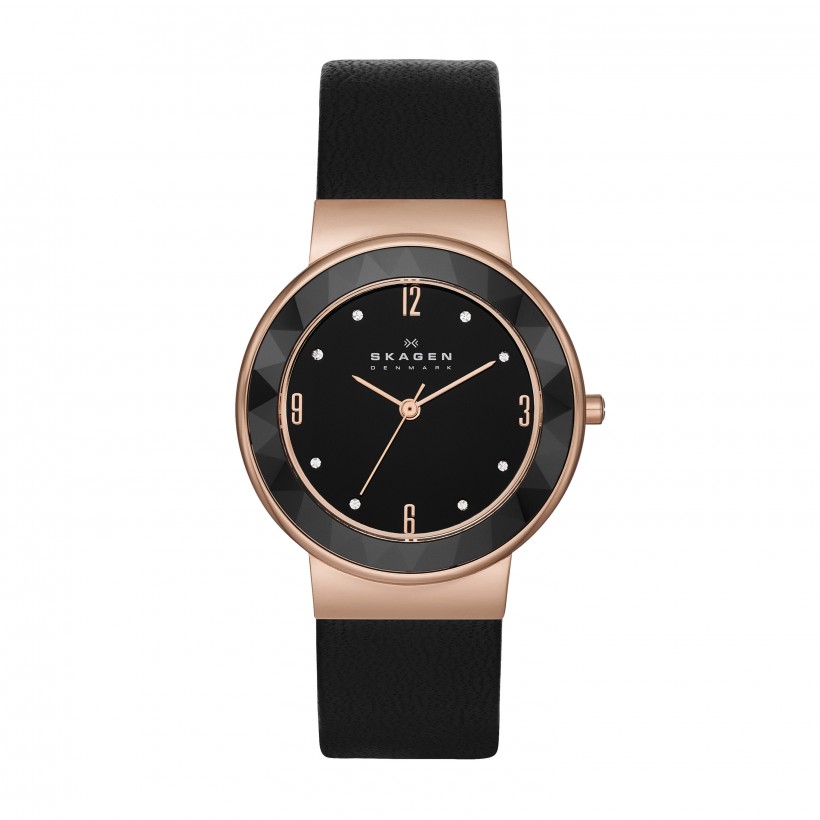 Skagen Leonora Ceramic Leather