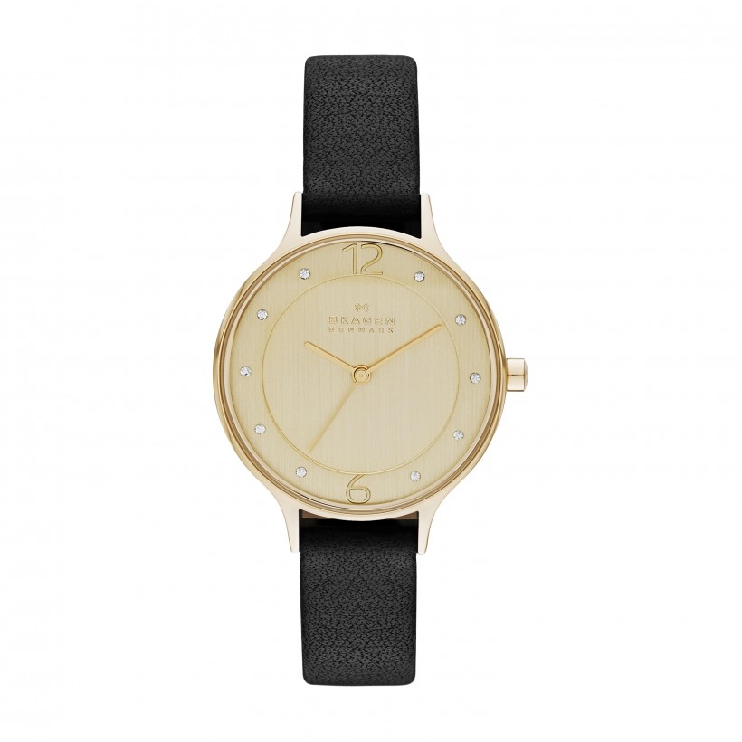 Skagen Anita Stainless Steel Leather