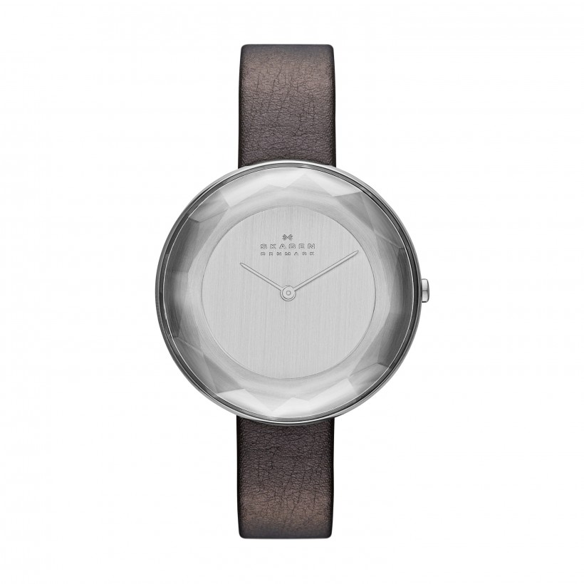 Skagen Gitte Stainless Steel Leather Women's Watch