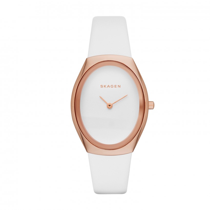Skagen Madsen Stainless Steel Leather Women's Watch
