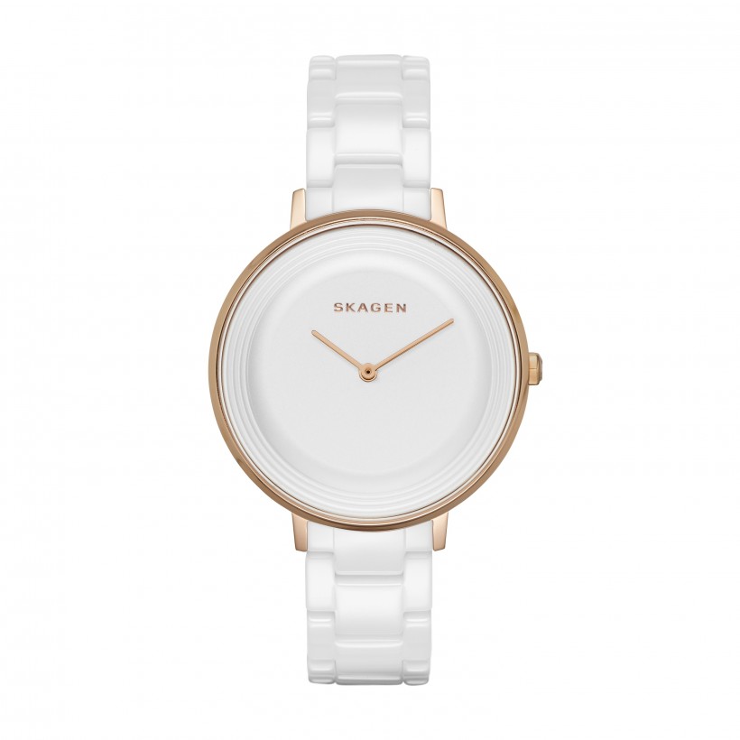 Skagen Ditte Stainless Steel Ceramic Women's Watch