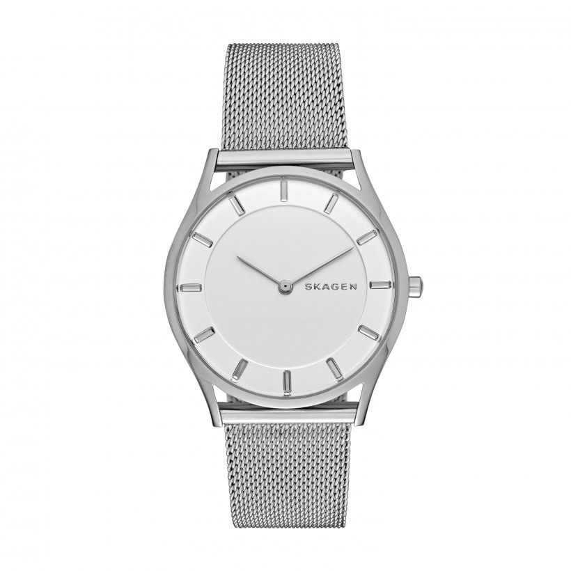Skagen Holst Stainless Steel Mesh Band Stainless Steel Women's Watch