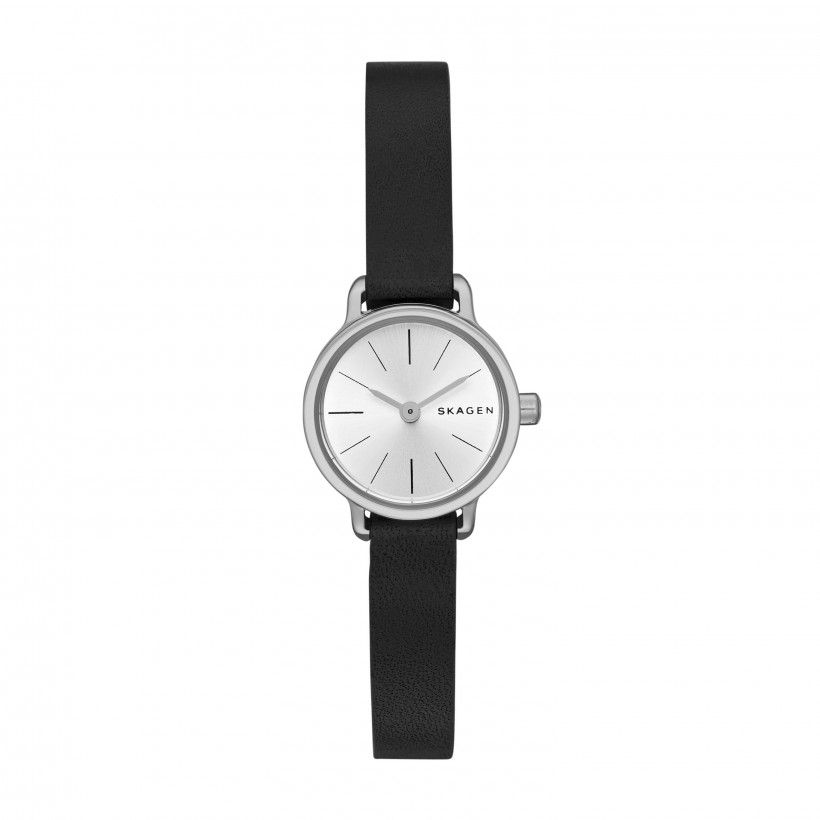 Skagen Hagen Leather Band Stainless Steel Women's Watch