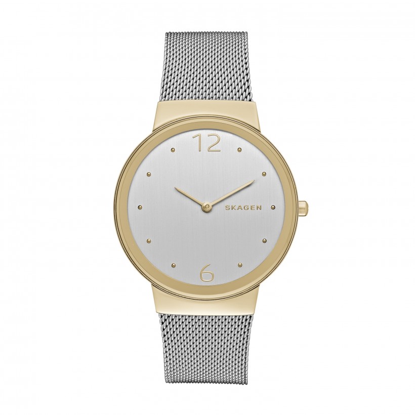Skagen Freja Stainless Steel Mesh Band Stainless Steel Women's Watch