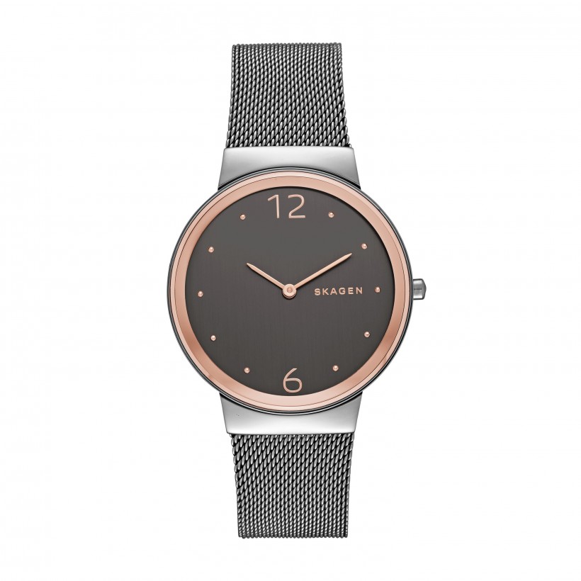 Skagen Freja Stainless Steel Mesh Band Stainless Steel Women's Watch