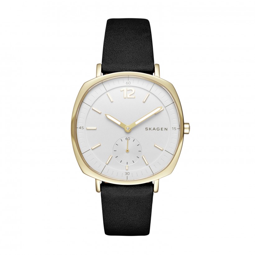 Skagen Rungsted Leather Band Stainless Steel Women's Watch