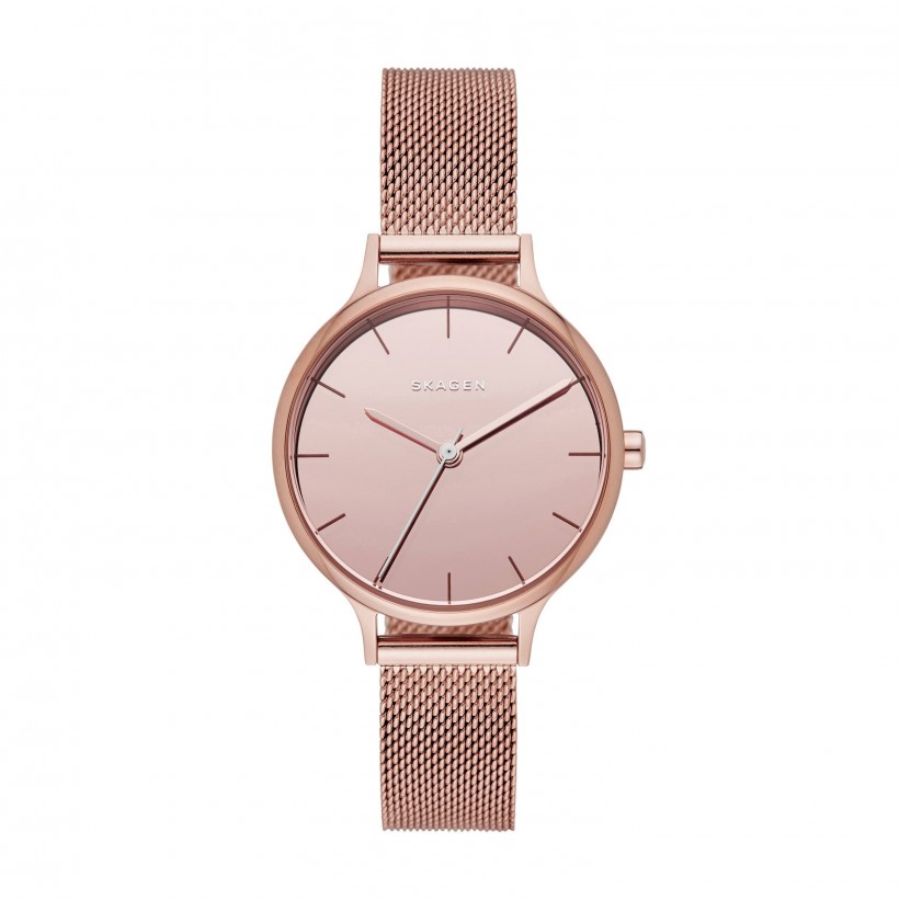 Skagen Anita Stainless Steel Mesh Band Stainless Steel Women's Watch