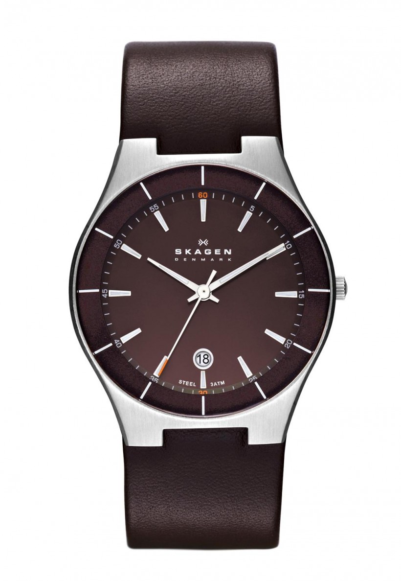 Skagen Tobias Brown Leather Men's Watch