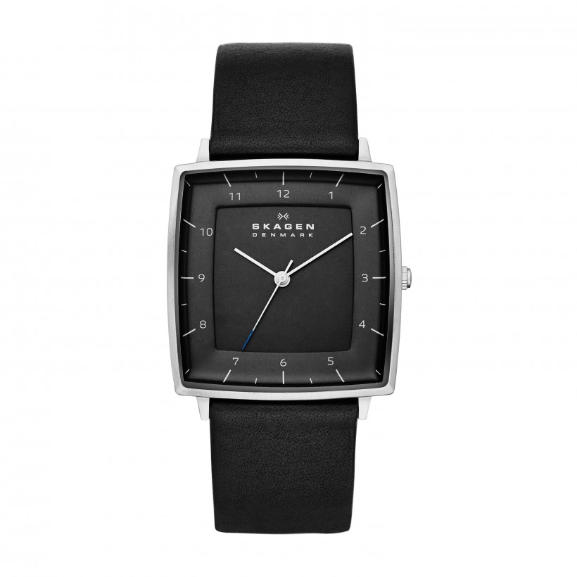 Skagen Strand Stainless Steel Leather Men's Watch