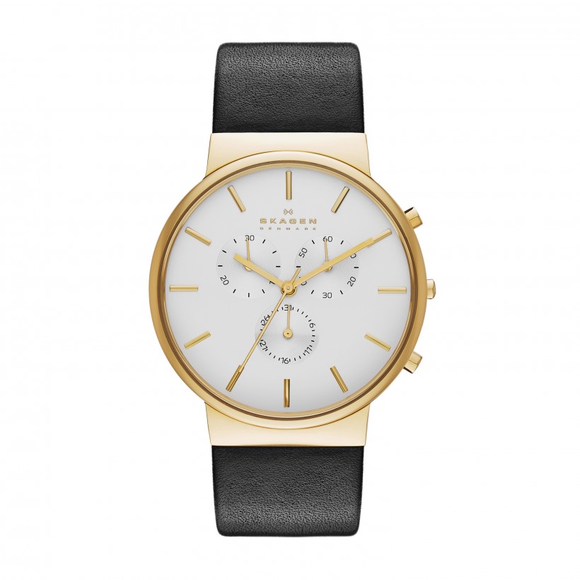 Skagen Ancher Stainless Steel Leather