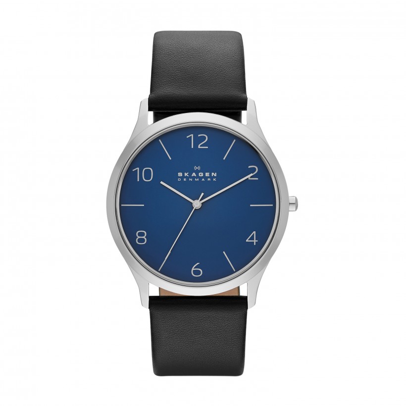 Skagen Jorn Stainless Steel Leather Men's Watch
