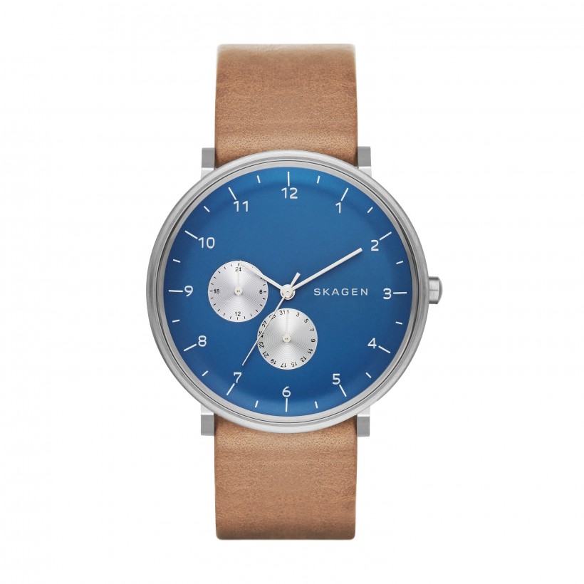 Skagen Hald Stainless Steel Leather Men's Watch