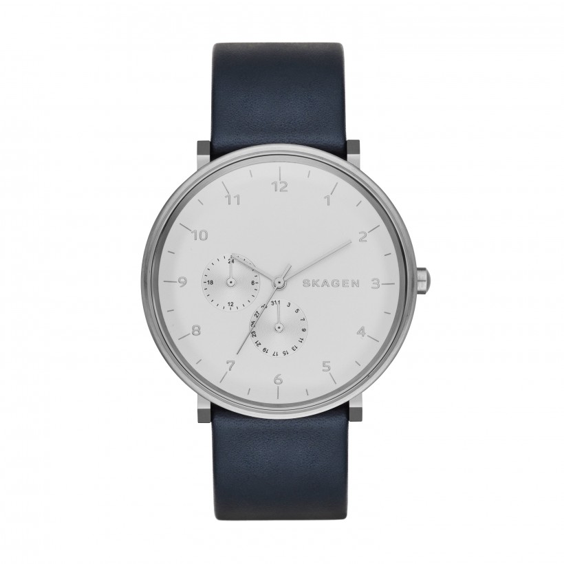Skagen Hald Stainless Steel Leather Men's Watch