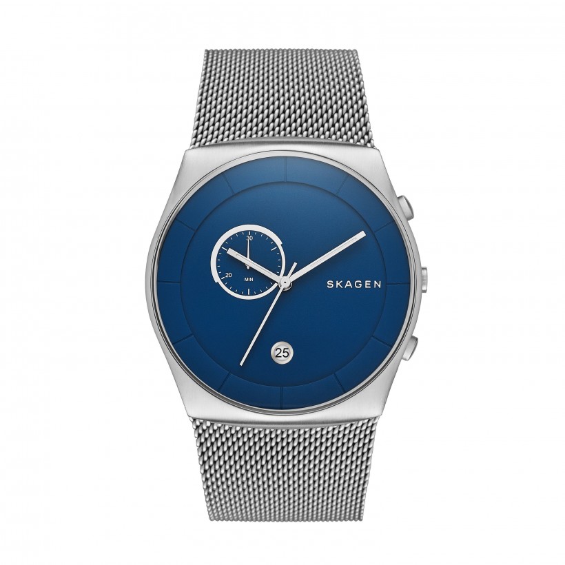 Skagen Havene Stainless Steel Mesh Band Stainless Steel Men's Watch