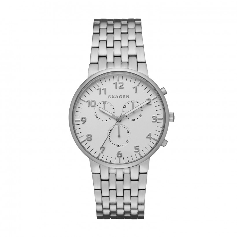 Skagen Ancher Stainless Steel Band Stainless Steel Men's Watch