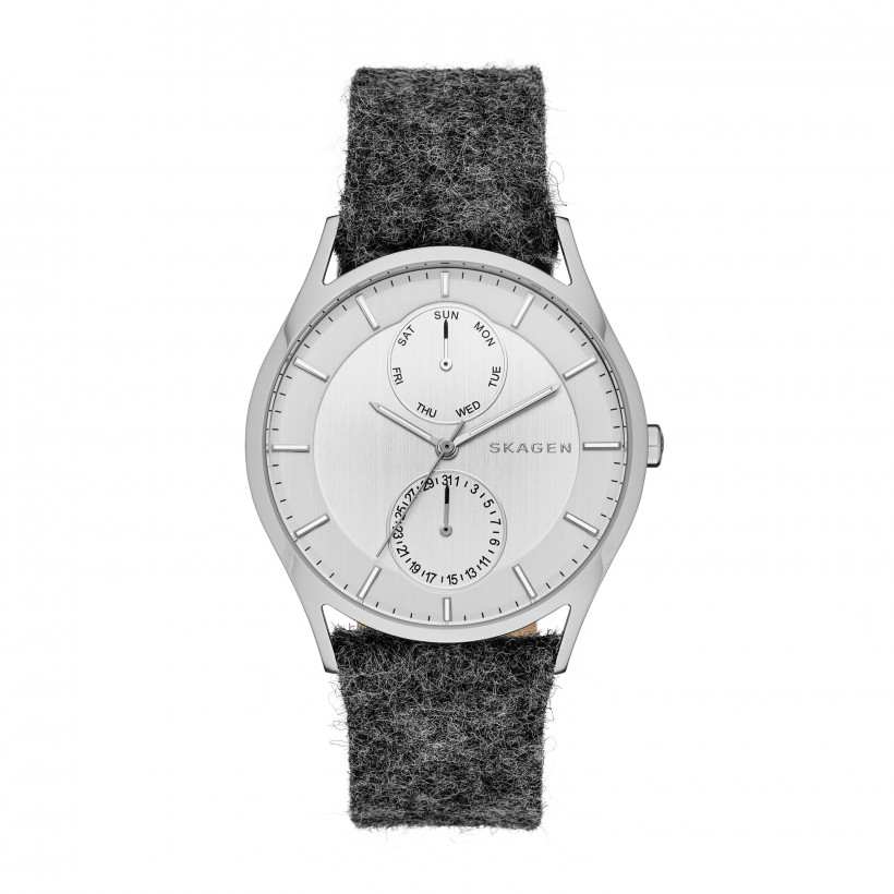 Skagen Holst Fabric Band Stainless Steel Men's Watch