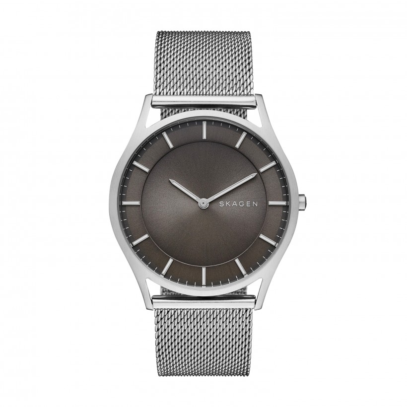 Skagen Holst Stainless Steel Mesh Band Stainless Steel Men's Watch