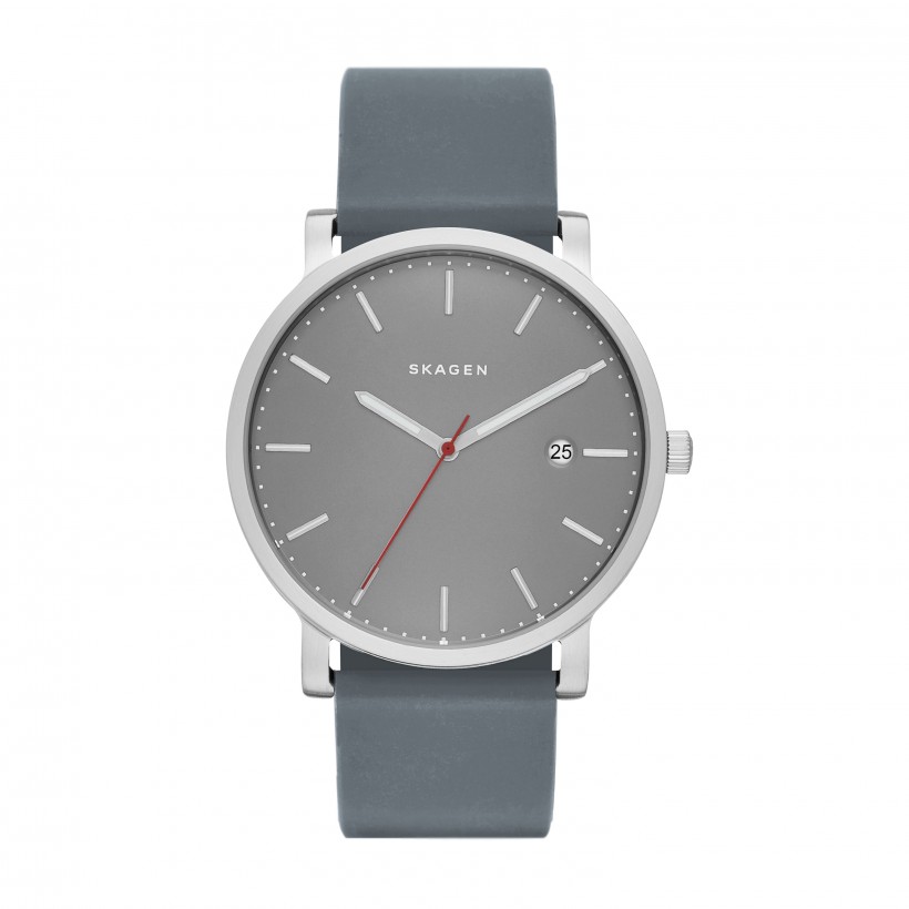 Skagen Hagen Grey Dial & Silicon Band Men's Watch