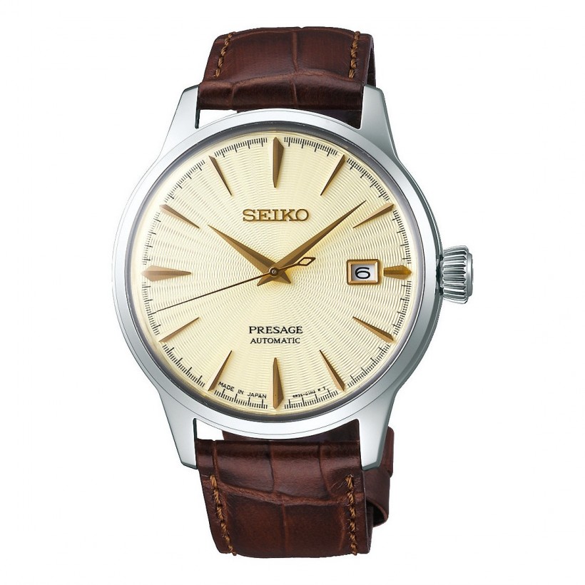 Seiko Presage Automatic Dress Watch With Champagne Dial SRPC99