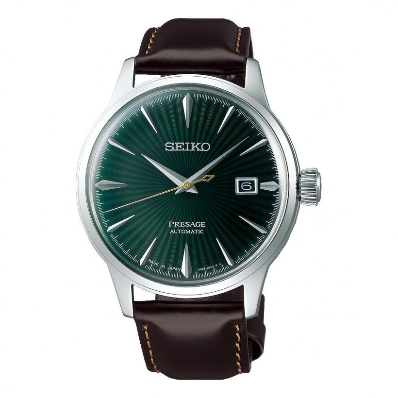 Seiko Presage Cocktail Time Automatic Dress Watch Green Dial SRPD37