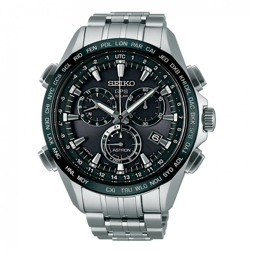 Seiko Astron 8x Titanium Black White