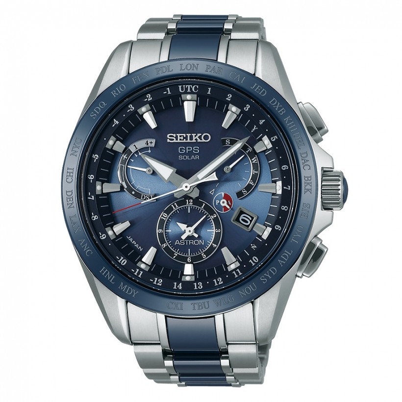 Seiko Astron 8x Dual Time Blue Ceramic & Titanium