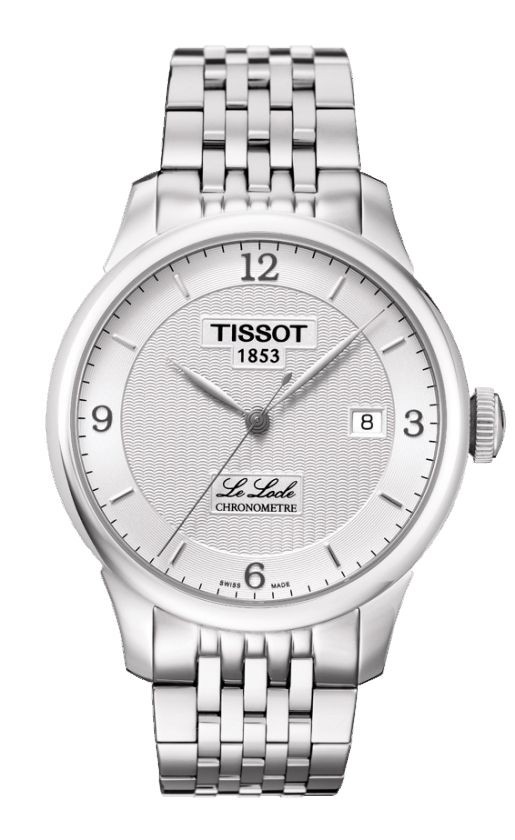 Tissot Le Locle Men's Automatic COSC Chronometer Silver Dial Watch with Stainless Steel Bracelet T0064081103700