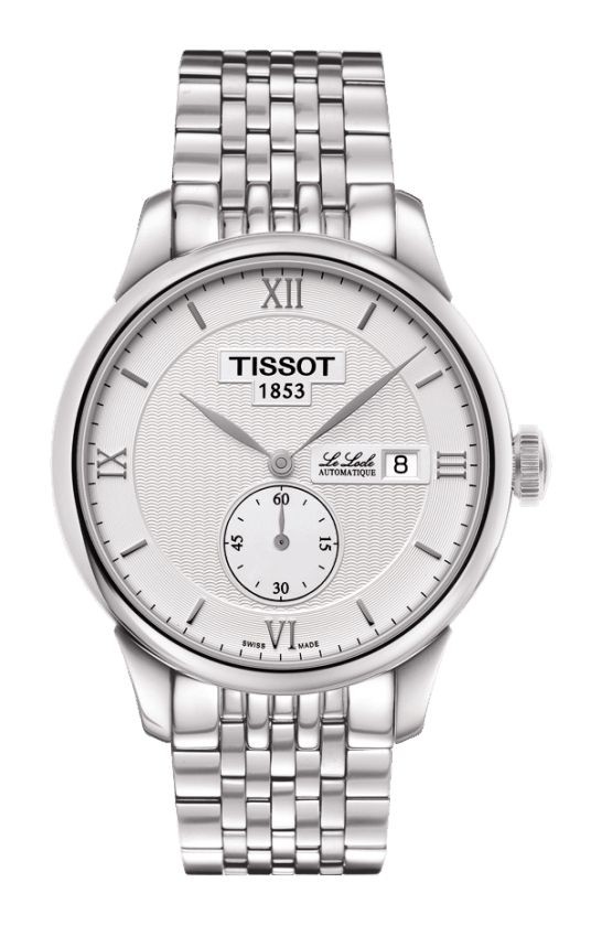 Tissot Le Locle Men's Automatic Small Second Silver Dial Watch with Stainless Steel Bracelet T0064281103801