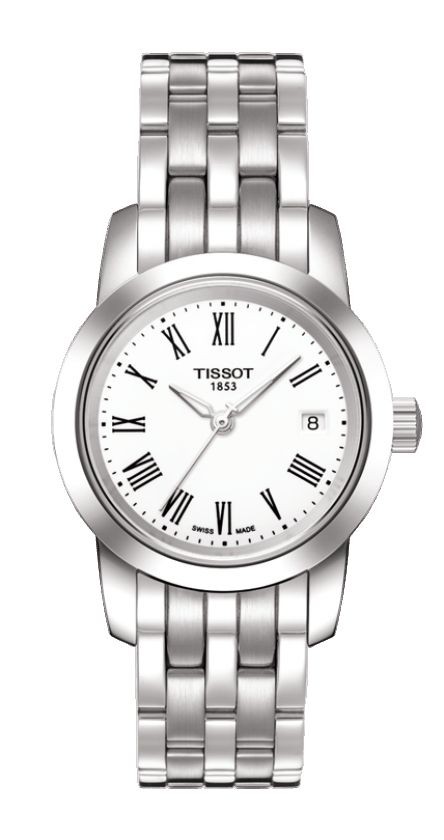 Tissot Classic Dream Women's Quartz White Silver Dial with Stainless Steel Bracelet T0332101101300