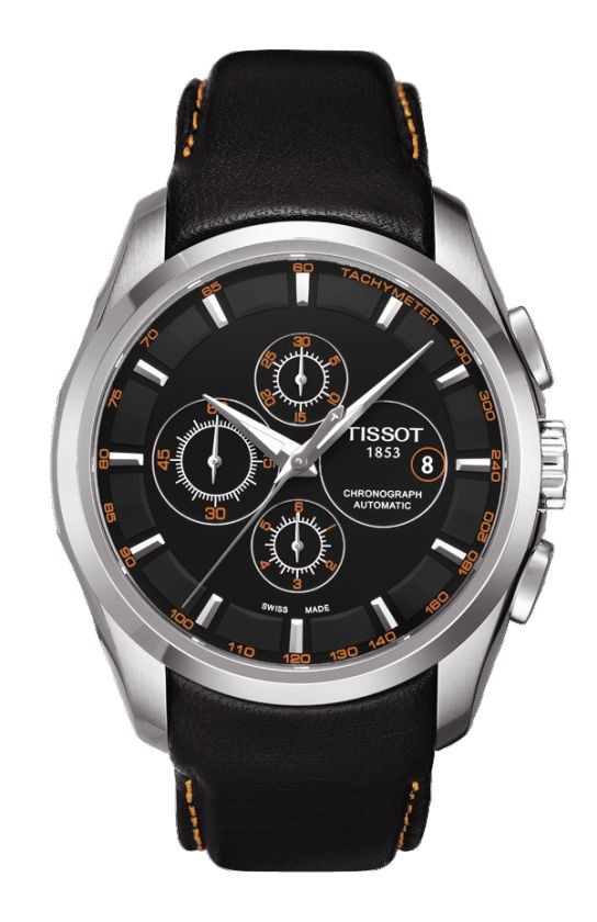 Tissot chronograph black dial men's watch cheap